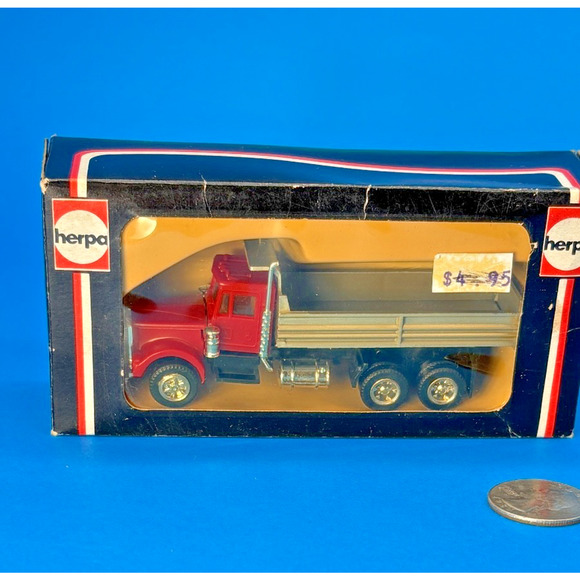 Vintage Herpa HO 1:87 No. 850500 Kenworth Dump Truck Original box NOS - Picture 2 of 9